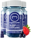 Sugarbear Sleep Gummy 3 Month Supply, Extra Strength Melatonin 6mg, for Men & Women, Vegan Vitamin B6, L-Theanine, 5 HTP, Valerian, Sleep Aid for Adults & Teens, Certified Kosher, Halal, Cruelty-Free