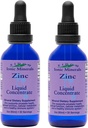 Eidon Ionic Minerals Liquid Zink Konzentrat - Ionic Zink Ergänzung Tropfen für Erwachsene und Kinder, Unterstützung Immunsystem, Haar und Haut, Leber und Nierengesundheit - 2 Unzen, 2 Pack