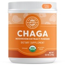 VIMERGY USDA Organic Wild Chaga Mushroom Extract Powder, 166 Servings – Ideal in Chaga Tea, Coffee, Smoothies – Cardiovascular Support - Kosher, Vegan, No Gluten, Paleo - Pure Chaga, No Fillers (250g)