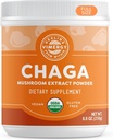 Vimergy USDA Organic Wild Chaga Mushroom Extract Powder, 166 Servings – Ideal em Chá Chaga, Café, Smoothies – Suporte Cardiovascular - Kosher, Vegan, Sem glúten, Paleo - Puro Chaga, Sem preenchimentos (250g)