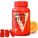 Vitamin B12 D3 Vegan Gummies - 90 Count I 1000 MCG Methyl B12 & 5000 IU Vitamin D Gummy Chewable Supplements for Adults & Kids - Immune Health & Daily Energy Boost - Non-GMO, Orange