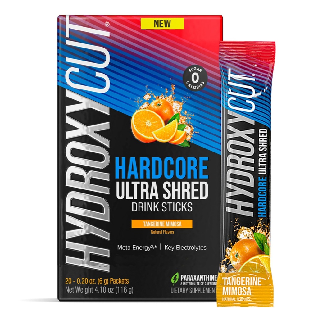 Hydroxycut Drink Mix, Hardcore, Ultra Shred, Tangerine Mimosa