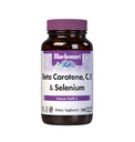 Bluebonnet Beta Carotene C and E Plus Selenium Vegetarian Capsules, 120 Count, White