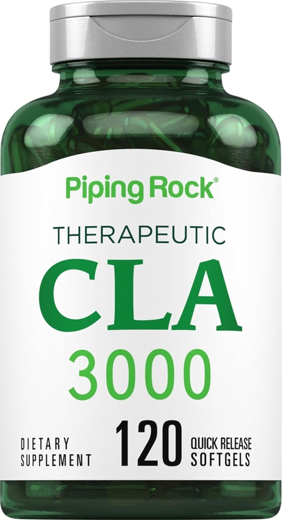 Pipling Rock CLA Supplement | chatchg | Conjogled Linaliepic | 120 Softgels | Not-GMo, Gluten Free