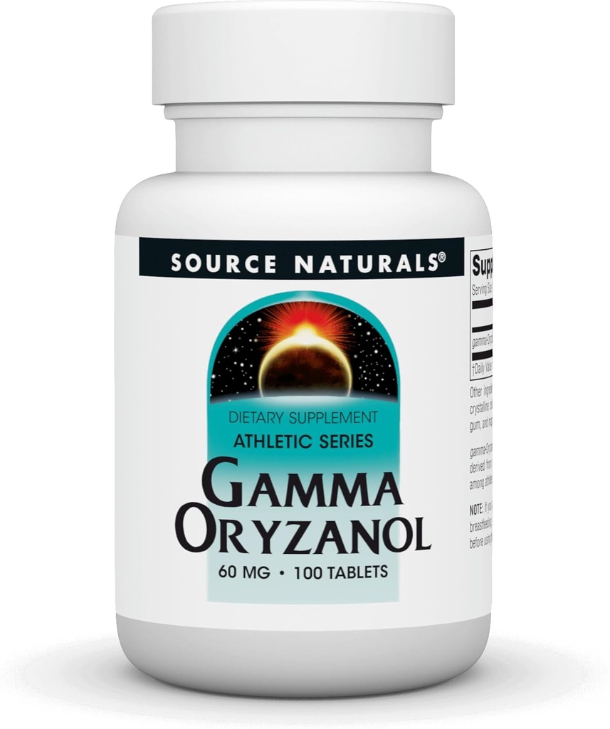 Avots Dabas Gamma Oryzanol 60 mg - Athletic Series Diētiskā Papildinājums - 100 tabletes