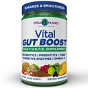 Vital Planet - Vital Gut Boost Powder by Brenda Watson, PBS Gut Check Hope Supplement with Fiber 35, Omega 3 Oil, Probiotics, and Digestive Enzymes, 8.1oz, 230 Grams, 30 Servings
