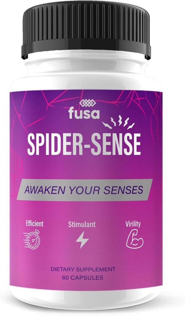 Pajek Sense tablete Spider-Sense Max dodatek, SpiderSense Največja moč Napredna podpora Multivitaminski formula za splošno zdravje in dobro počutje, Spider Senses Max Dopolnilne tablete (60 kapsul)