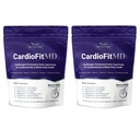 1MD Nutrition CardioFitMD - Vegan Beets Superfood Keto- Heart Health Powder - Nitric Oxide Supplement - Beet Root Powder for Healthy Blood Pressure & Circulation - High Fiber Drink - 30 Days (2-Pack)