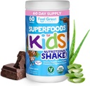 Kids Organic Super Greens pulver med frukt og grønnsaker - All-In-One Kids Multivitamin laget av ekte planter - Ingen syntetiske vitaminer, Ingen fyllstoffer eller Binders, Ingen sukker lagt til.