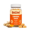 BeLive Turmeric and Ginger Gummies - 500mg - Joint and Mobility Support Supplement - Curcumin with Black Pepper for Enhanced Absorption - Gluten Free and Vegan - Tropical Flavor - 60 Count