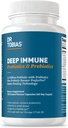 Dr. Tobias Deep Imne Probiotics i Prebiotics, Dual Action Digestion & Immune Implementació de PreforProPro Prebiotics i retardat en el llançament Sporeing Probiotics per a dones i homes, 120 Capules, 60 Vevings