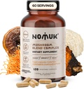 Adaptogen Mushroom Extract Blend Lions Mane, Reishi, Cordyceps, Chaga Supplement, 120 Kapsler.