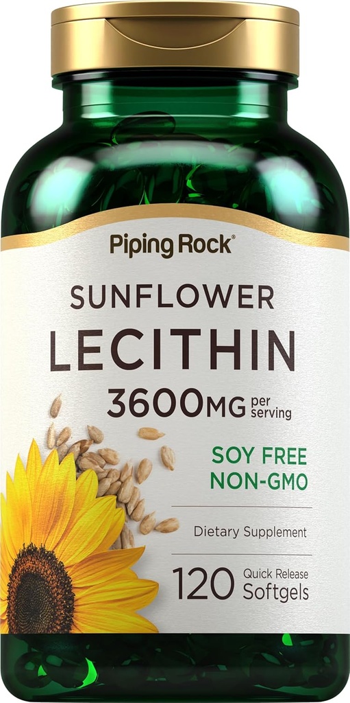 Piping Rock Zonnebloem Lecithin Softgel Capsules 