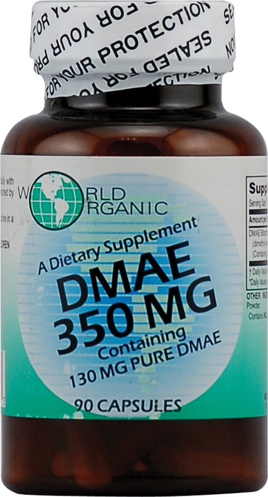 DMAE 350mg World Organics 90 Caps