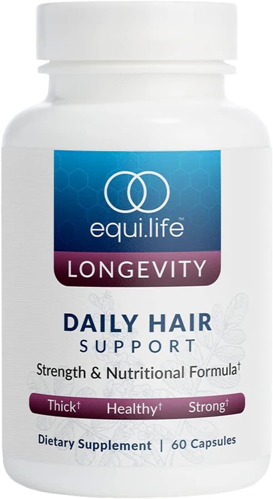 Equilife 매일 머리 지원, Biotin, Ashwagandha, 아연, 셀렌을 가진 머리 보충교재는, 머리와 Scalp Nourishment를 위한 Palmetto, 비타민 및 무기물을, 글루텐 해방합니다, 60의 캡슐을 보았습니다