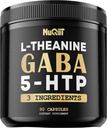 3in1 GABA supplements 750mg L-Theanine 200mg &apos; 5-HTP (5-hydroxytryptophan) - Equivalent to 1000mg - Support Brain Health, Concentration, Comfortable Mood - 90 Capsules