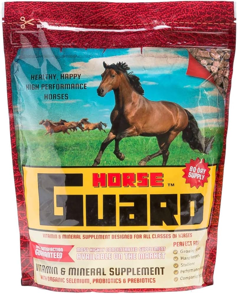 Guardia di cavallo 10 lb, supplemento minerale di vitamina Equina con selenio organico & vitamina E