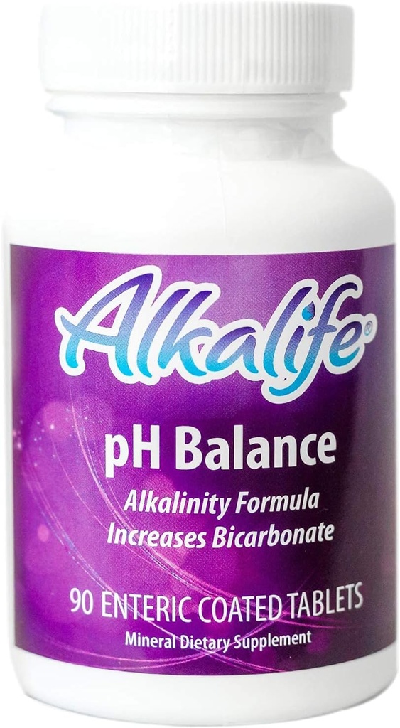 Alcalife pH Balance Tablets □ Os primeiros comprimidos patenteados que neutralizam pH de ácido e equilíbrio para suporte imunológico, desempenho de pico, detox, bem-estar geral – 90 peças