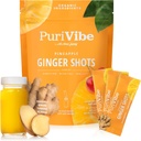 Alles over Juicing Gember Shots met Ananas & Turmeric - Superfood sap poeder - Immuniteit, spijsvertering en energie ondersteuning - 15 Wellness Stick Packs - PuriVibe