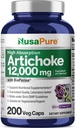 NusaPure Artichoke 20:1 Extract, 600 mg Equivalent aan 12.000mg 200 Veggie caps (Non-GMO, Glutenvrij)