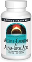 Source Naturals Acetyl L-Carnitine " Alpha-Lipoic Acid 650mg - 30 Tablets
