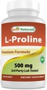 Best Naturals L-proline Amino Acid Dietary Supplement 500 Mg, 120 Count (817716014456)