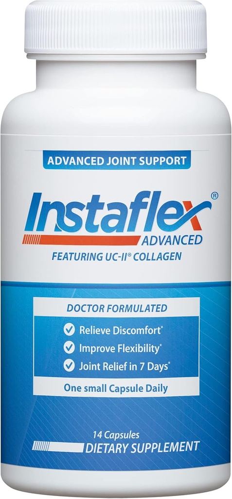 Instaflex Advanced Joint Support - דוקטור פורמולה תוספת של סיוע משותף, כולל Collagen & 5 רכיבים משותפים אחרים להילחם Ingredients - 14 Count Count