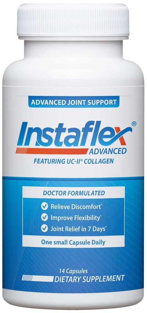 Instaflex Advanced Joint Support - Doctor Formulated Joint Relief Supplement, Featuring Collagen & 5 Other Joint Discomfort Fighting Ingredients - Capsule - 14 Count