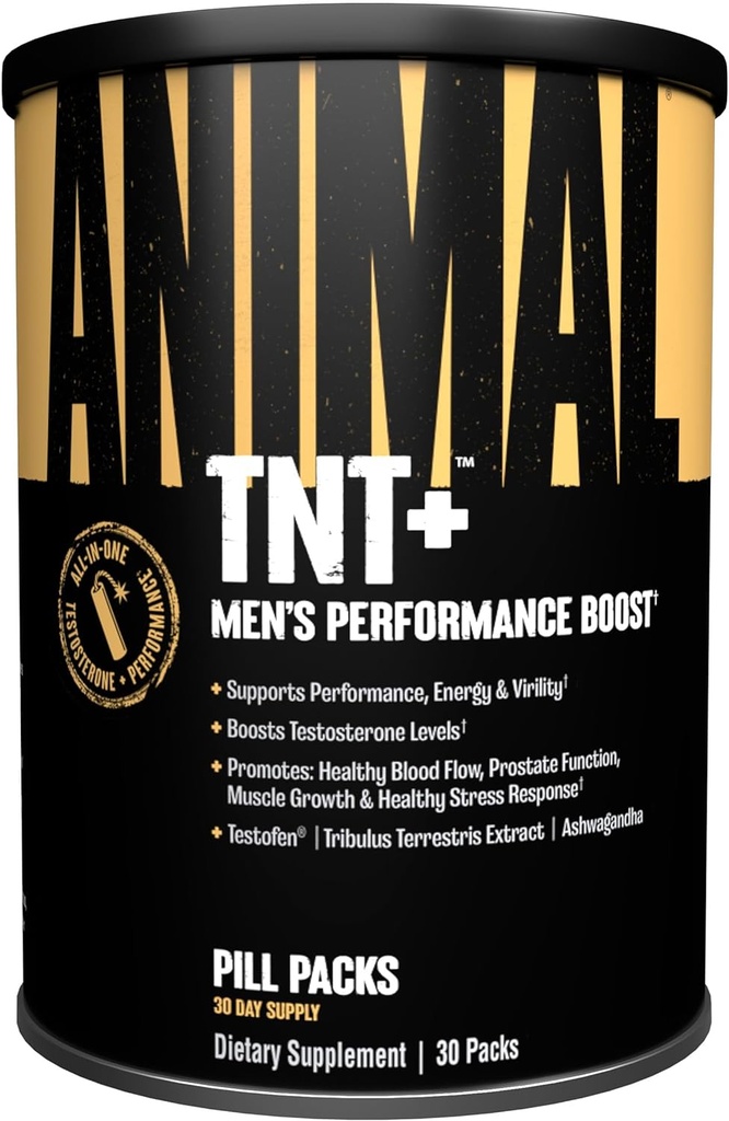 Animal TNT+ - Mens Support, Prostate Support, Adaptogen & Stress Support, Nitricoxid