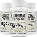Liposomal 칼슘 AKG 보충교재 1500 MG (Alpha-Ketoglutaric 산), AAKG 보다는 더 효과적인 높은 흡수, 장수, 나이 방위, 세포 에너지, 대사 기능, 180 Softgels를 위한 Ca AKG 보다는 더 효과적인