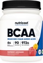 Nutricost BCAA Powder 2:1:1 (vadelma sitruuna, 90 tarjoilua)