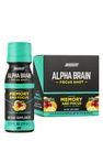 ONNIT Alpha Brain Focus Shot, Tropical Flavor, Nootropic Dietary Supplement Drink that Supports Energy, Focus, and Mood, IGEN™ Non-GMO Tested, 2.5 fl oz, 6 Count