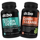 Colon Candi Cleanse Detox Support - Anti Overgrowth & 15 Day Intestinal Cleanse Pills & Probiotic - Balance Control & Fast Acting Natural Laxative for Constipation Relief - Bowel Movement Gut Health