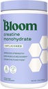 Bloom Nutrition Creatine Monohydrate Powder, 5g Micronized Creatin per Serving, podporuje svalovú obnovu, silu, vytrvalosť, Pred alebo po tréningu, Gluten Free, Non GMO, Unflavred, 40 SVG, 7.3 oz
