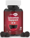 Maxi Health Natural Laxative Gummies dla dorosłych i dzieci - Non-GMO i Wegan Senna Stool Gummies Softener - Berry Flavor Chewable Laxatives for Conservation Support (60 Count)