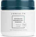 JSHealth-vitamiinit Jauhe, jossa magnesium Glycinate & Sitraatti - 3 Biosablet Forms, 400 mg/Serving