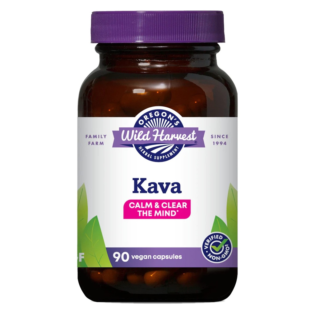 Oregon's Wild Harvest Kava Root Capsules, 90 Count