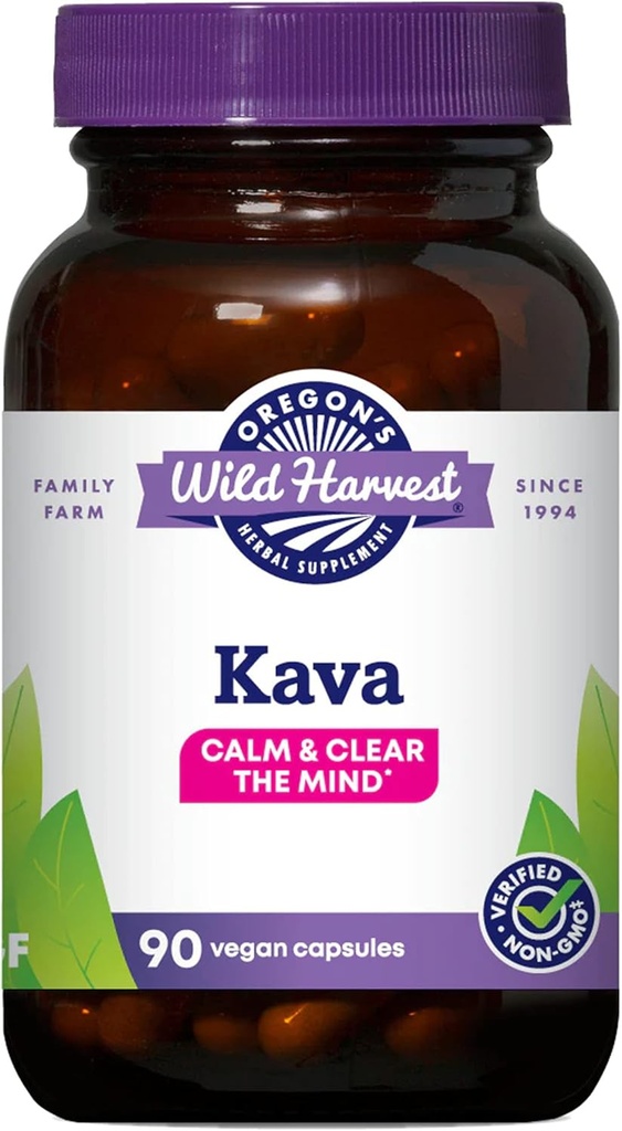 Oregonin Wild Harvest Kava juurikapselit, 90