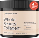 健康全美Collagen-Collagen Peptides、Silica和Biotin粉 支持毛皮和钉子-支持毛质强度和全能(30次服务)的设计