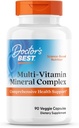 Doctori Cel mai bun complex mineral multi-vitamina, Suport de sănătate cuprinzător, non-GMO, Gluten gratuit, Vegan 90 Veggie Capsule
