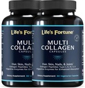 Multi Collagen Peptides Tyypit I, II, III, V & X Hydrolysed Protein Capsules ... Grass-Fed, Blend with Dgestive Enzyme...