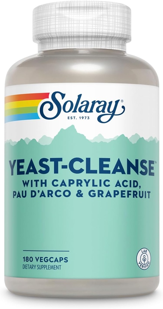Solaray Yeast-Cleanse -- 180 Vegetarische Kapseln