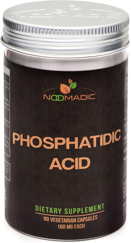 Phosphatic Disorder (PA), 90 Capsules | 160 mg แต่ละตัวมาตรฐานเป็น 50% phosphatic acid