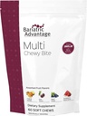 Bariatric Advices Multi Chewy Bite - Soft Chew Multivitamin for Bariatric Bedah Pasien - Chewable Multivitamin with Folic Acid, Vitamin D3 & More - Assored Fruit Flavor - 60 Count