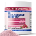 L-ARGININE PRO | 5,500mg L-Arginine Plus L-Citrulline 1,100mg Raspberry Powder Drink Mix Supplement for Increased Nitric Oxide Production
