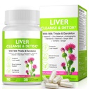 Liver Renew Cleanse Detox,Liver Cleanse Detox & Repair & Support |70 Capsules|Herbal Supplement for Liver Health| Milk Thistle Dandelion Root with 9 Herbal Minerals for Men & Women