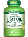 Nature's Truth Fish Oil 2000mg | 110 Softgels | Omega-3 | Lemon Flavor | Non-GMO & Gluten Free Supplement