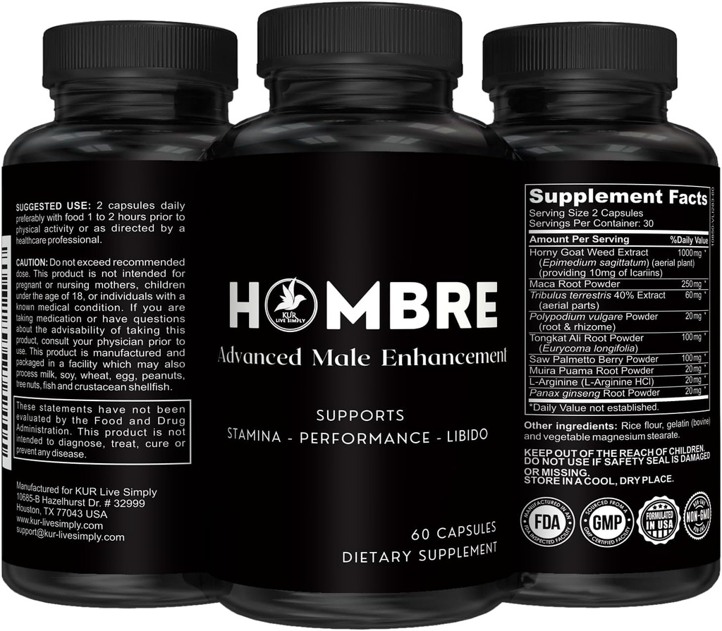 Hombre Male Enhancering Supplement 