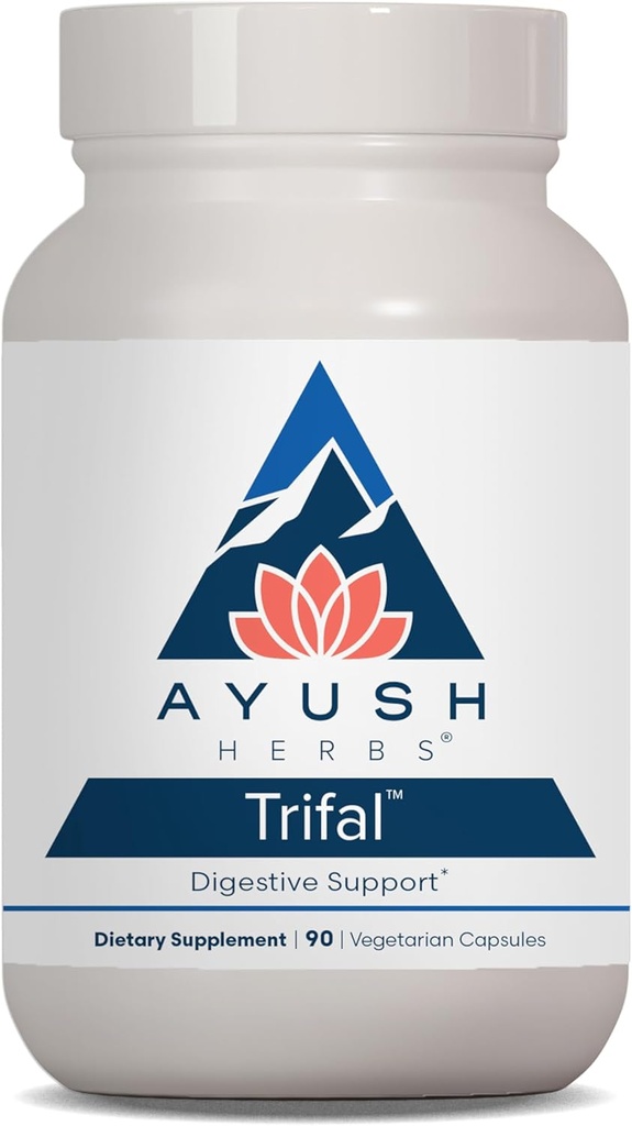 Ayush urter Trifal Digestiv støtte med Amla - Triphala Supplement for kvinner og menn, fremmer balansert digestion, antioksidant rik, laget med organiske ingredienser - 90 vegetariske kapsler (1 greve)
