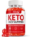 Keto ACV Gummees - 60 Count Gluten- Free, Gelatin- Free Apple Cider Vineval Gummees with B12 for Keto Support, Vegetáriánus, Egyedi Flavor, Kényelmes palackozott kiegészítés férfiak és nők részére